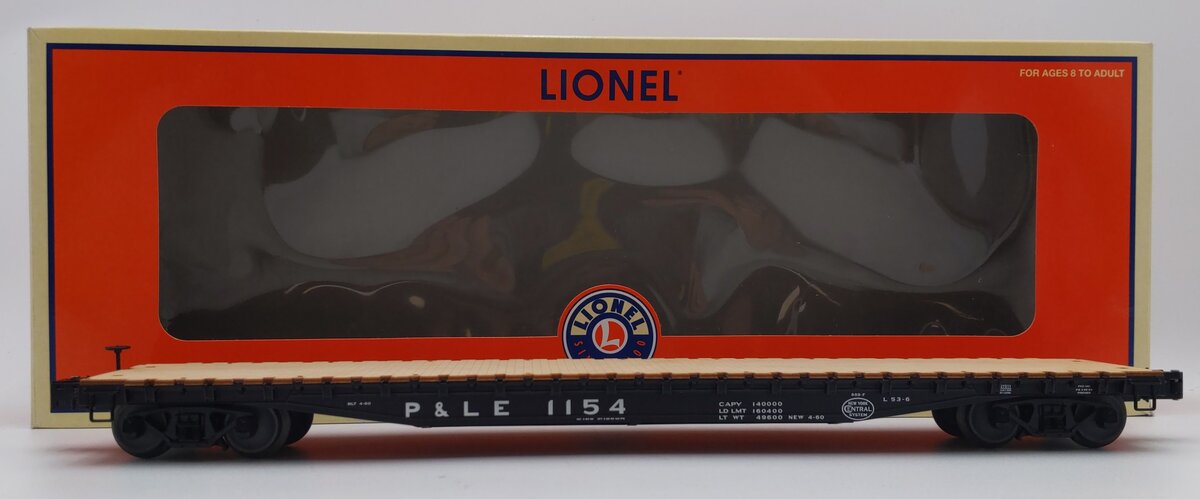 Lionel 6-27511 O Gauge Pittsburgh and Lake Erie PS-4 Flatcar #1154 LN/Box