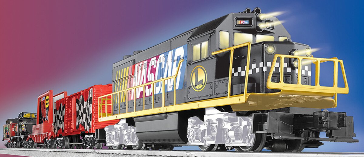 Lionel 7-11004 O Gauge NASCAR Diesel Train Set NIB