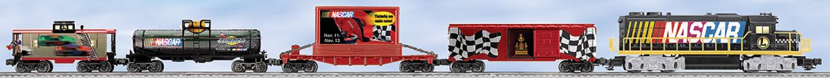 Lionel 7-11004 O Gauge NASCAR Diesel Train Set NIB