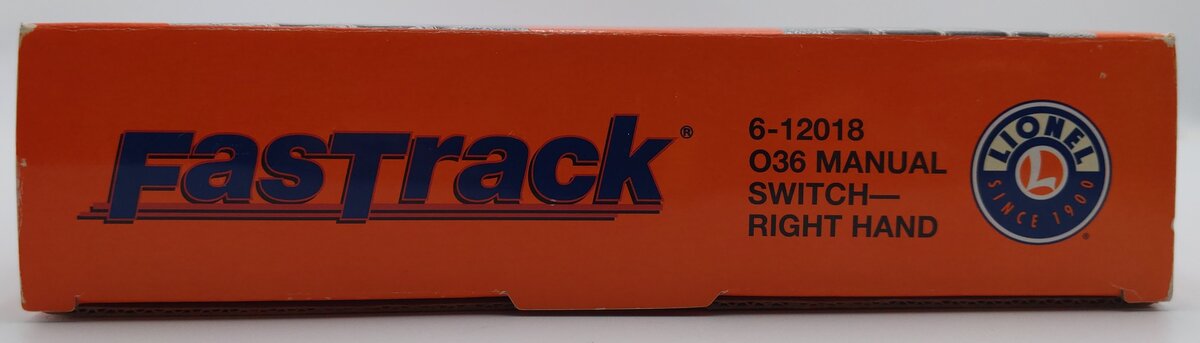 Lionel 6-12018 O-36 Right Hand Manual FasTrack Switch Turnout LN/Box
