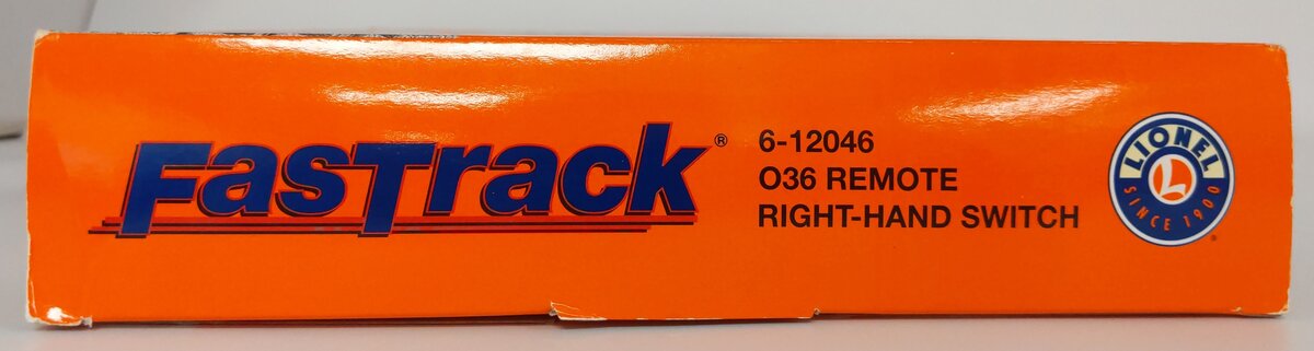 Lionel 6-12046 O Gauge O36 Right Hand Remote-Control FasTrack Switch/Turnout EX/Box