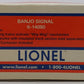 Lionel 6-14090 O Gauge Operating Banjo Signal LN/Box