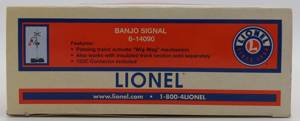 Lionel 6-14090 O Gauge Operating Banjo Signal LN/Box
