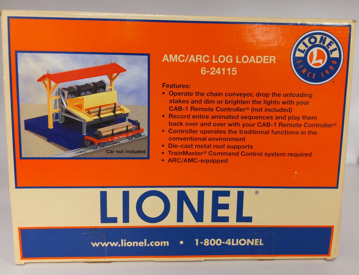 Lionel 6-24115 164 Operating Log Loader with TMCC EX/Box