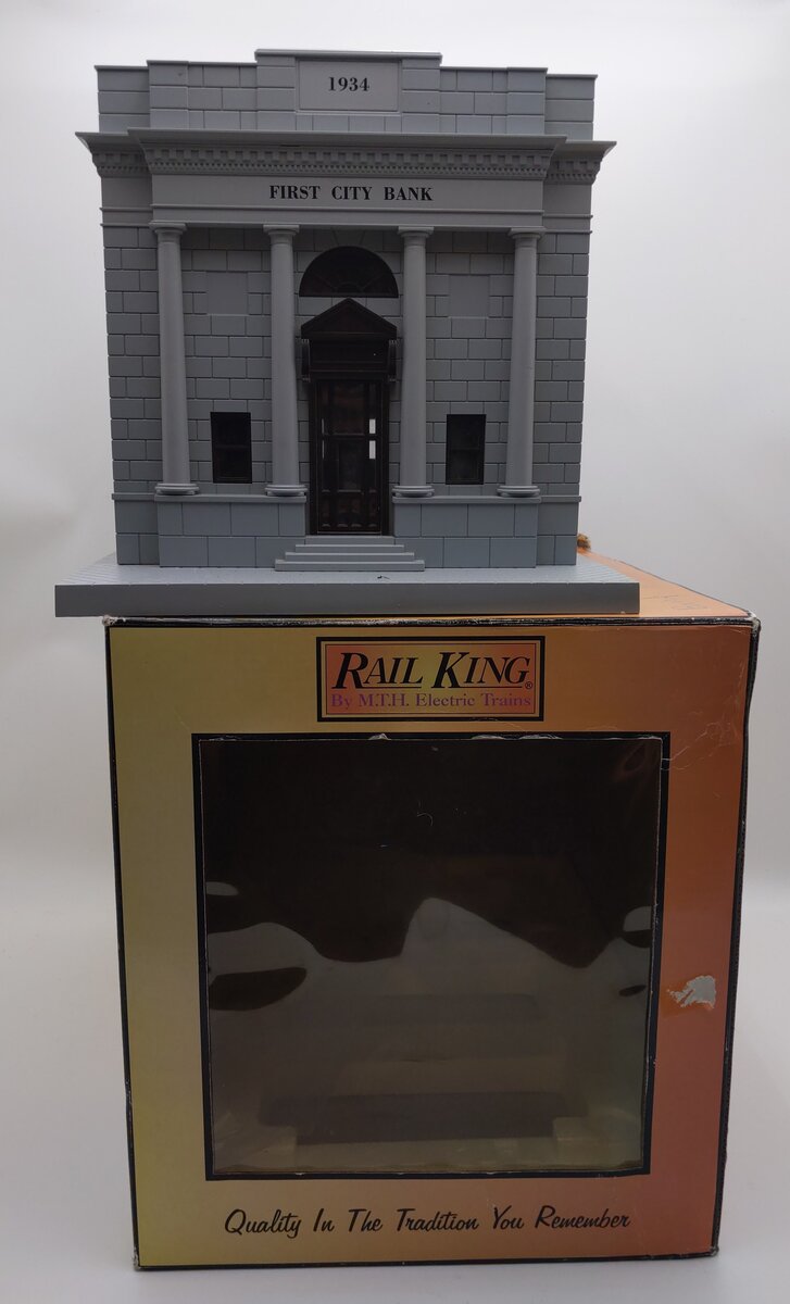 MTH 30-9017 O Gauge First City Bank Building EX/Box