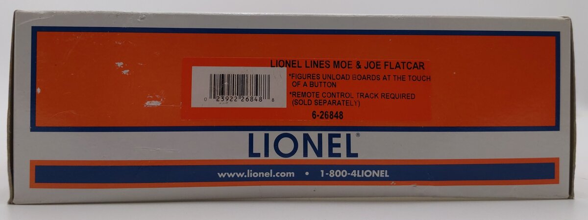 Lionel 6-26848 O Gauge Lionel Lines Moe & Joe Flatcar EX/Box