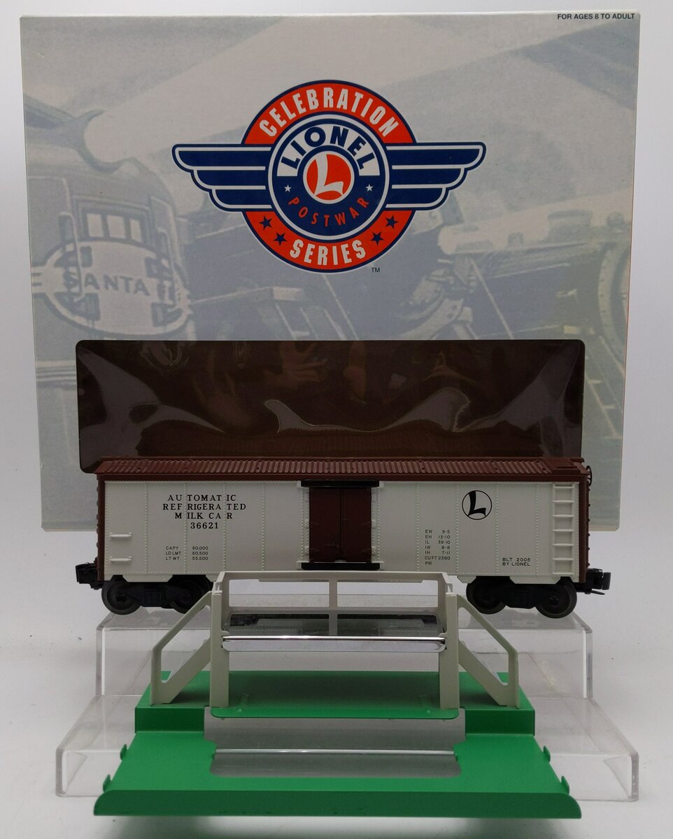 Lionel 6-29824 Operating Milk Car #36621 w/Platform LN/Box