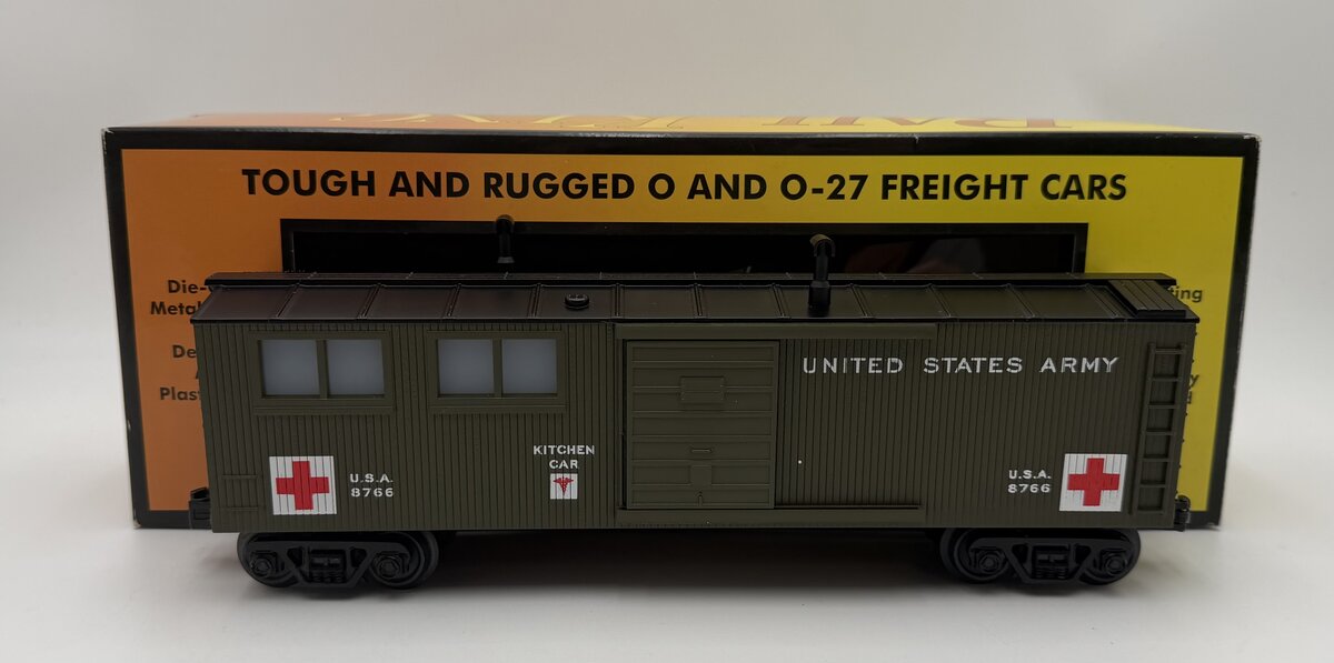 MTH 30-79635 O Gauge U.S. Army Engineering Car #8766 EX/Box
