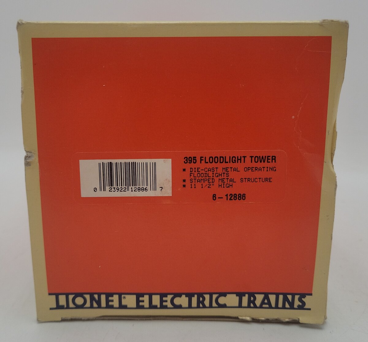 Lionel 6-12886 O Gauge 395 4-Light Floodlight Tower VG/Box