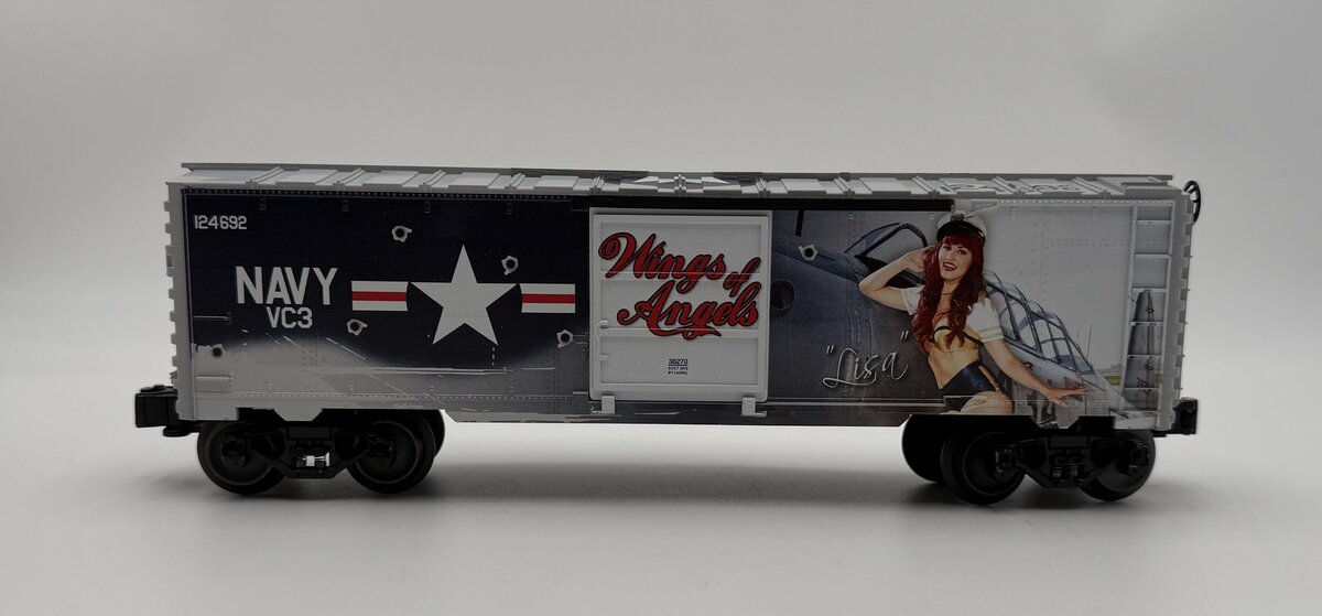 Lionel 1938270 O Gauge Wings of Angels Lisa Marie Boxcar EX/Box