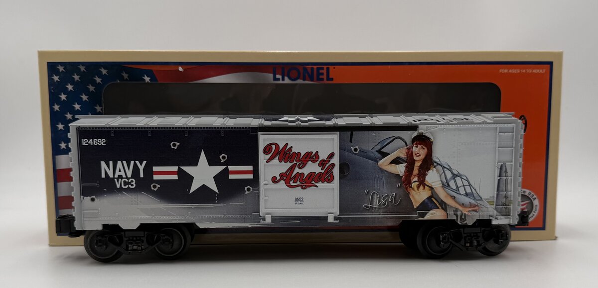 Lionel 1938270 O Gauge Wings of Angels Lisa Marie Boxcar EX/Box