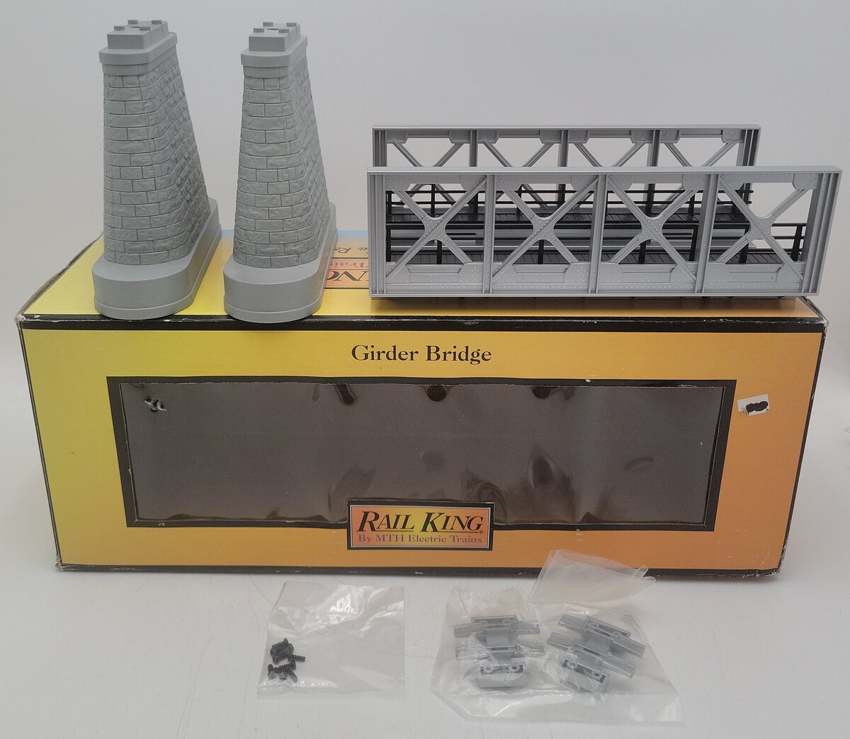 MTH 40-1102 O Scale Girder Bridge in Silver EX/Box