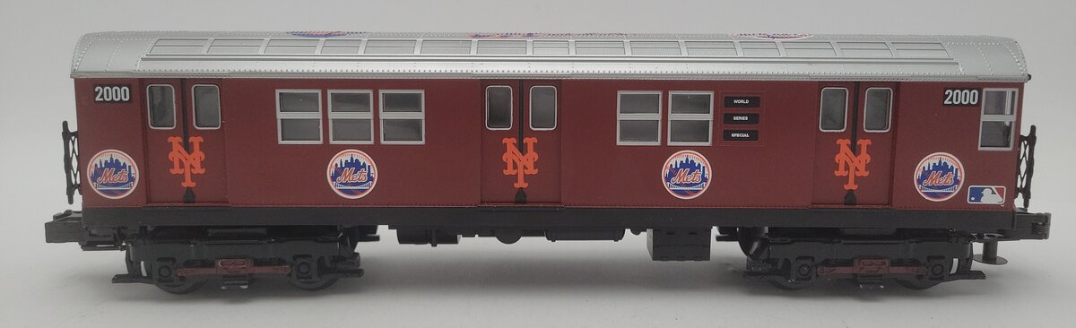 MTH 30-4123-1 O Mets RailKing Subway Passenger Train (Powered) w/ ProtoSound 2.0 EX/Box