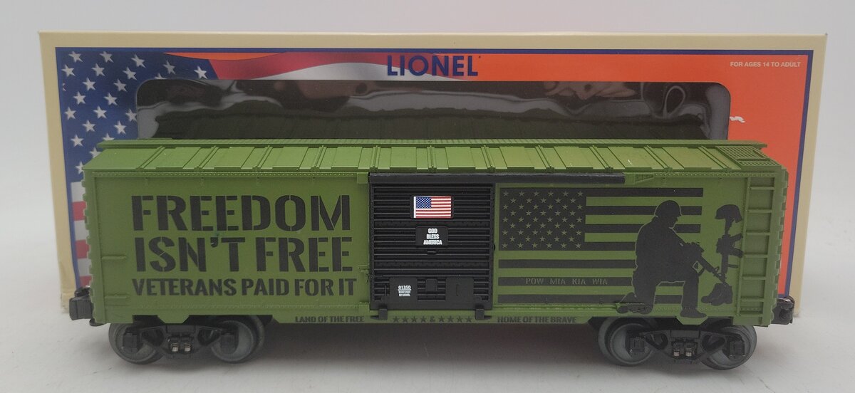 Lionel 2201350 O Gauge METCA "Freedom Isn't Free" Boxcar #01350 EX/Box