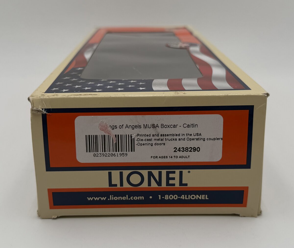 Lionel 2438290 O Wings of Angels Caitlin Boxcar LN/Box