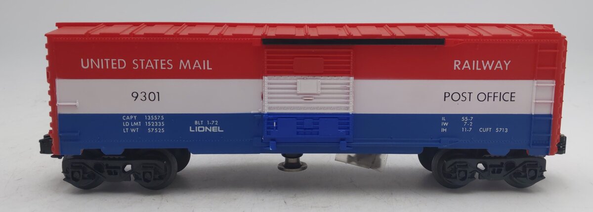 Lionel 6-9301 O Gauge US Mail Operating Boxcar #9301 EX/Box