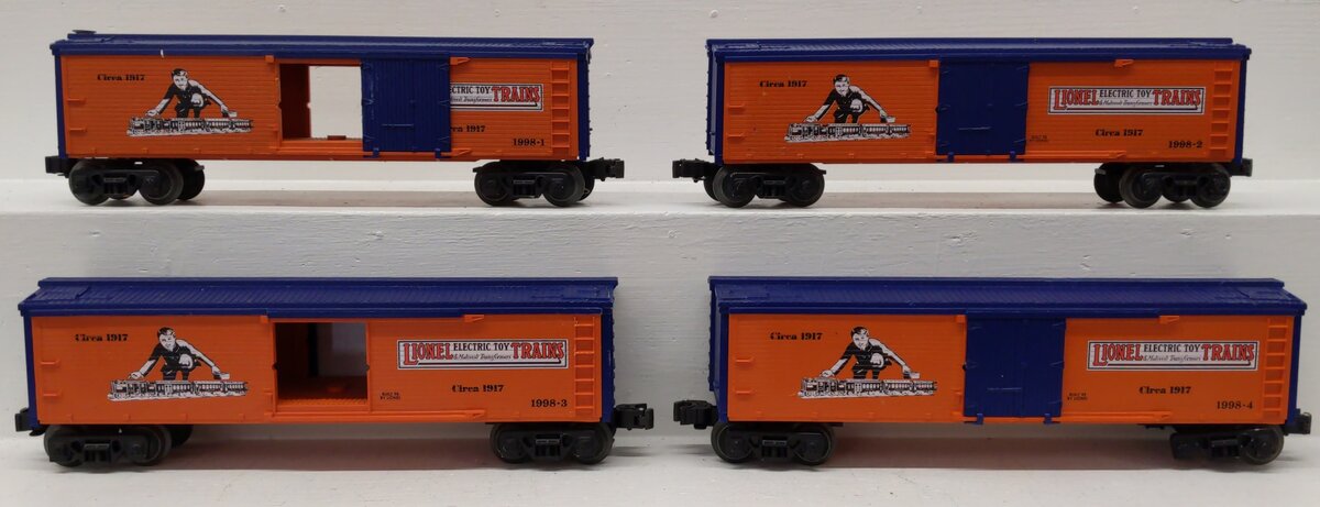 Lionel 6-11849 O Centennial Series 4-Car Woodside Reefer Set VG