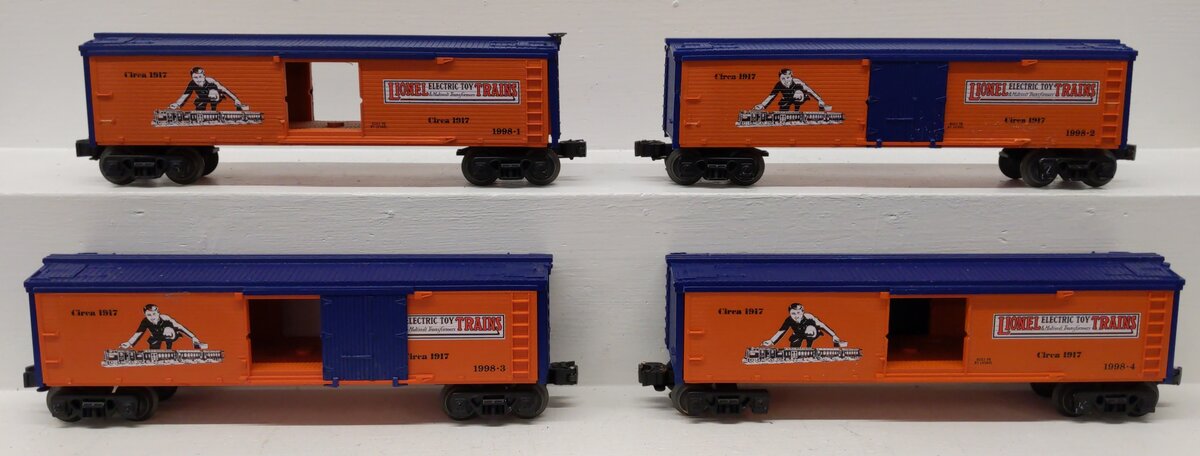 Lionel 6-11849 O Centennial Series 4-Car Woodside Reefer Set VG