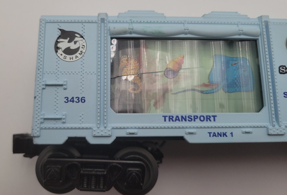 RGS 3436 O Gauge Seaworld San Diago Aquarium Transport Car EX