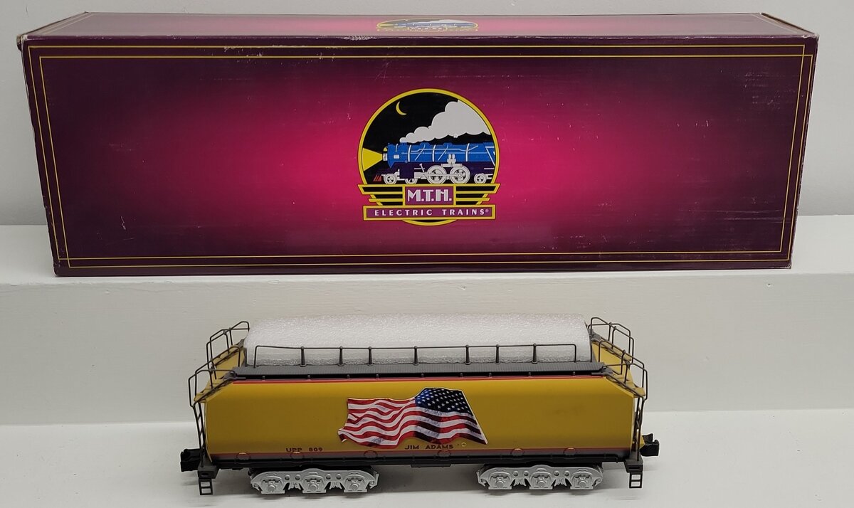 MTH 20-3558 O Union Pacific Jim Adams Water Tender I 3-Rail w/ Hi-Rail #809 EX/Box