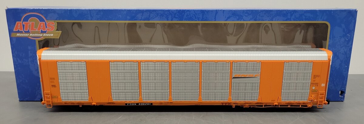 Atlas 3007420-1 O Gauge BNSF Gunderson Multi-Max Autorack #696201(3-Rail) EX/Box