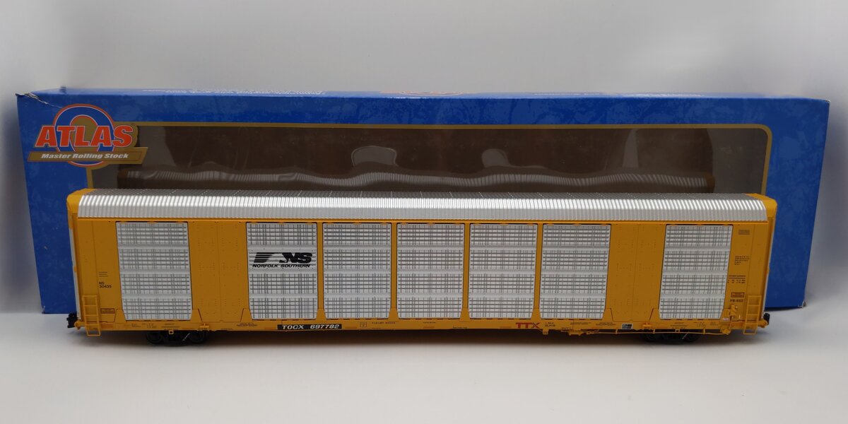 Atlas 3007423-2 O Gauge NS (TOCX) Gunderson Multi-Max Autorack #697782 (3-Rail) EX/Box
