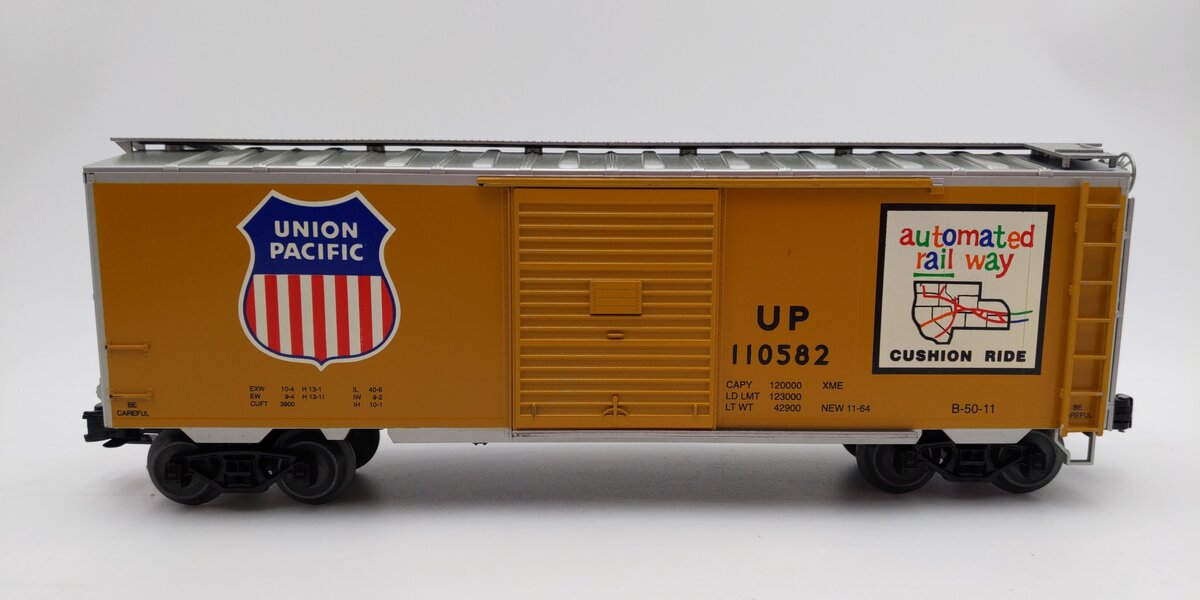 Weaver O Gauge Union Pacific 40' PS-1 Box Car #110582 EX/Box