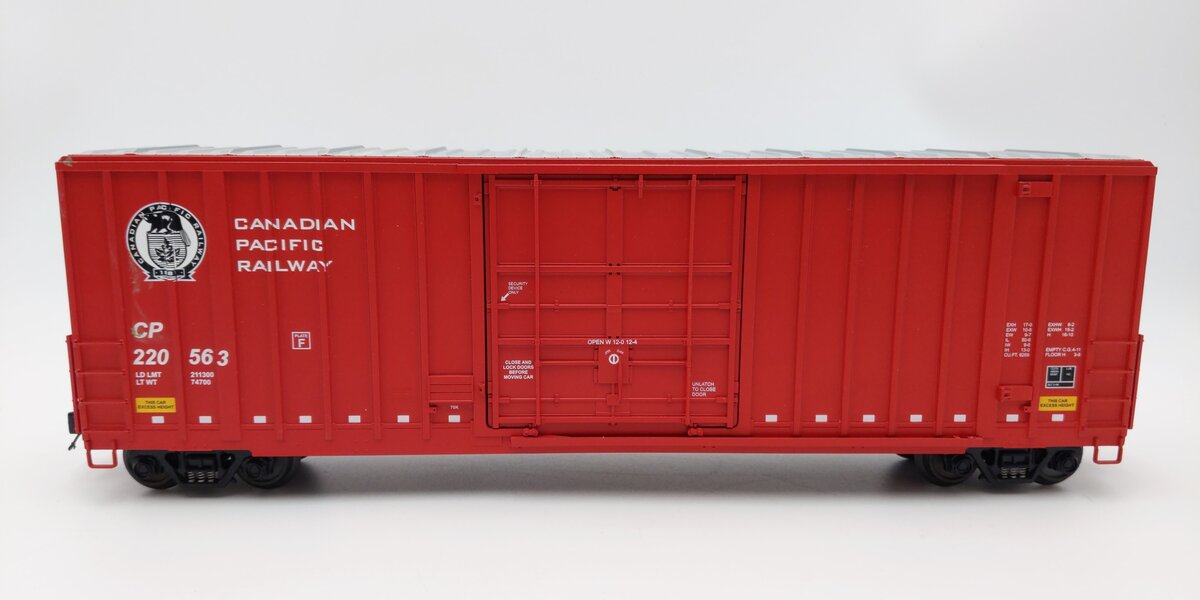 MTH 20-93175 O Gauge Canadian Pacific Railway 50' High Cube Boxcar #220563 EX/Box