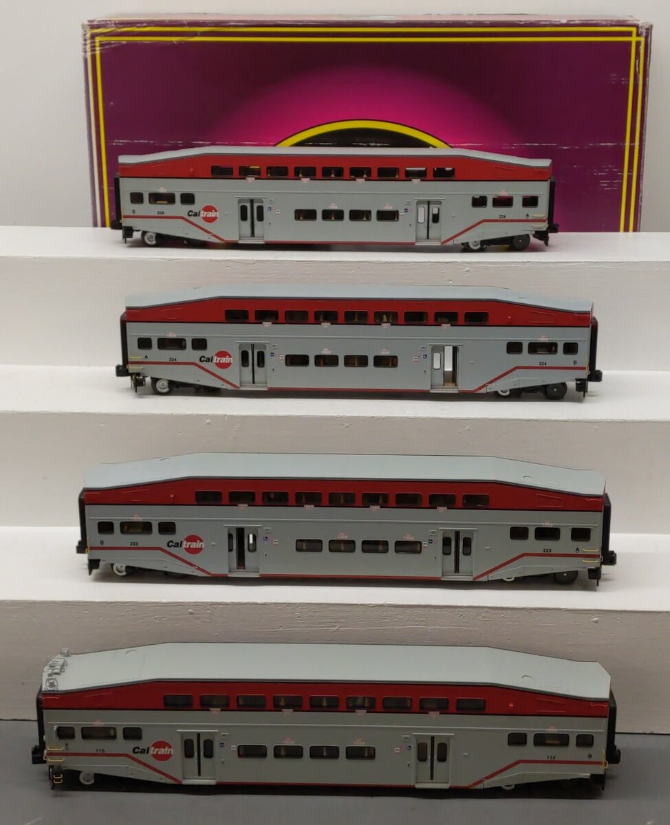MTH 20-65203 4-Car Bi-Level Bombardier Passenger Set EX/Box