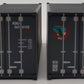 Atlas O Gauge 2000004A Trainman 20' Container #063877 & 063819 LN/Box