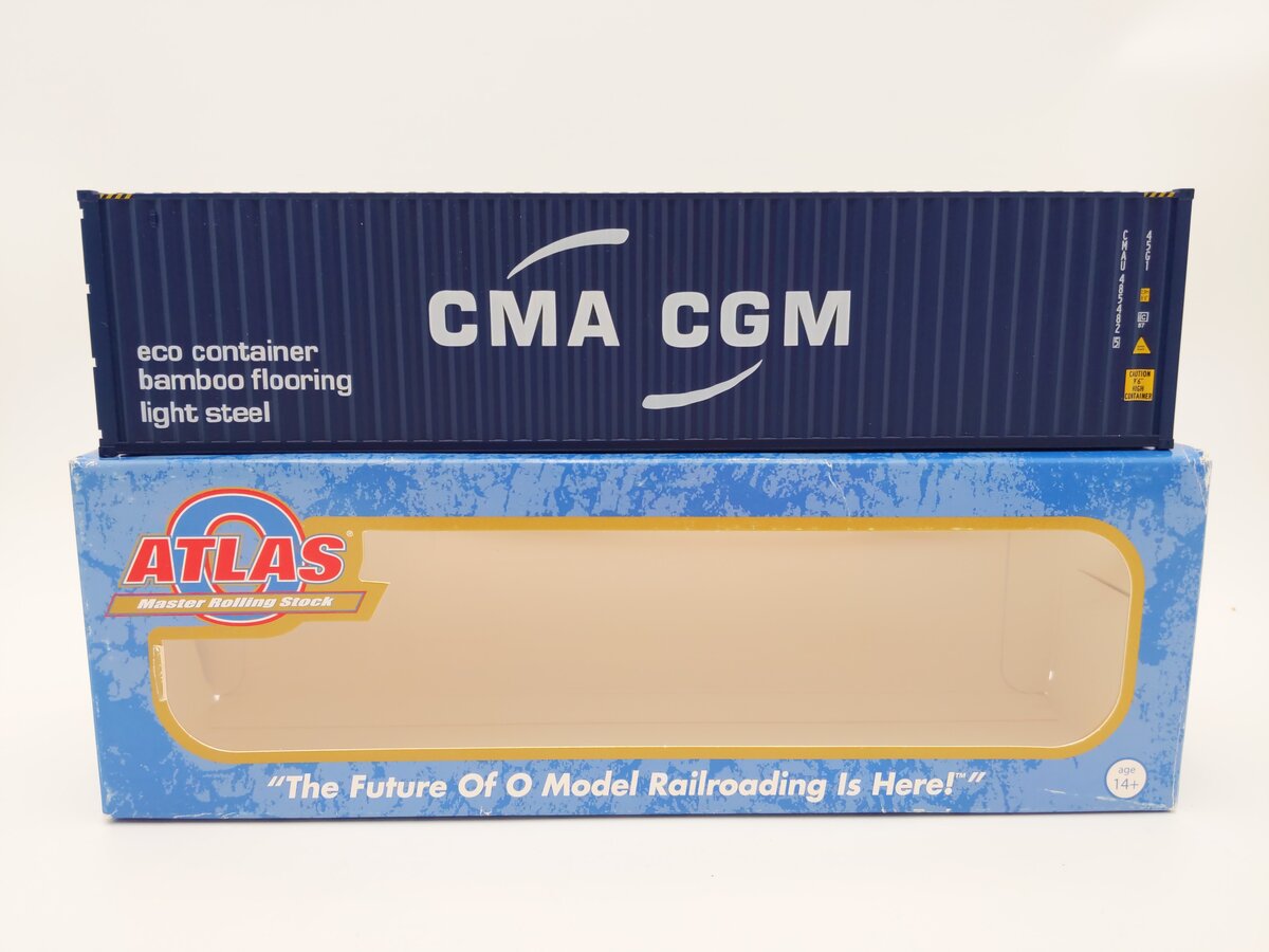 Atlas 3001141-4 O Scale CMA CGM 40' High-Cube Container #4854825 LN/Box