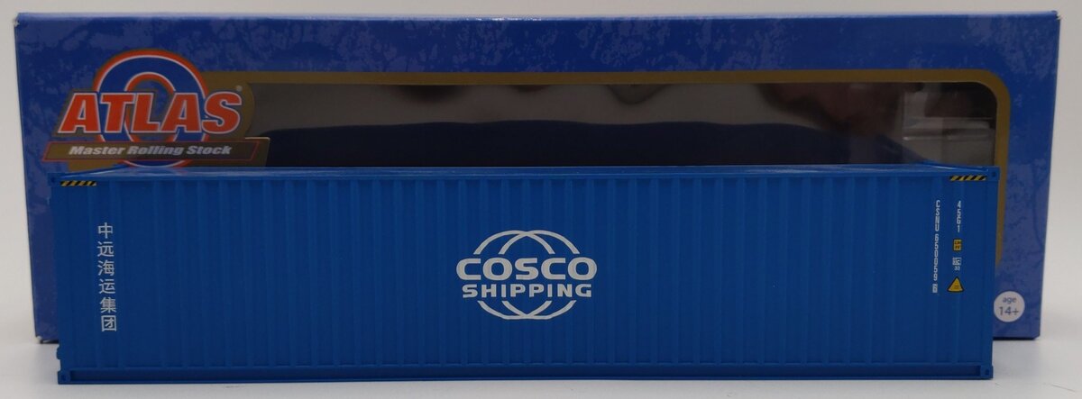 Atlas 3006346-6 O Gauge Master Line Cosco 40' Container #CSNU6500596 EX/Box