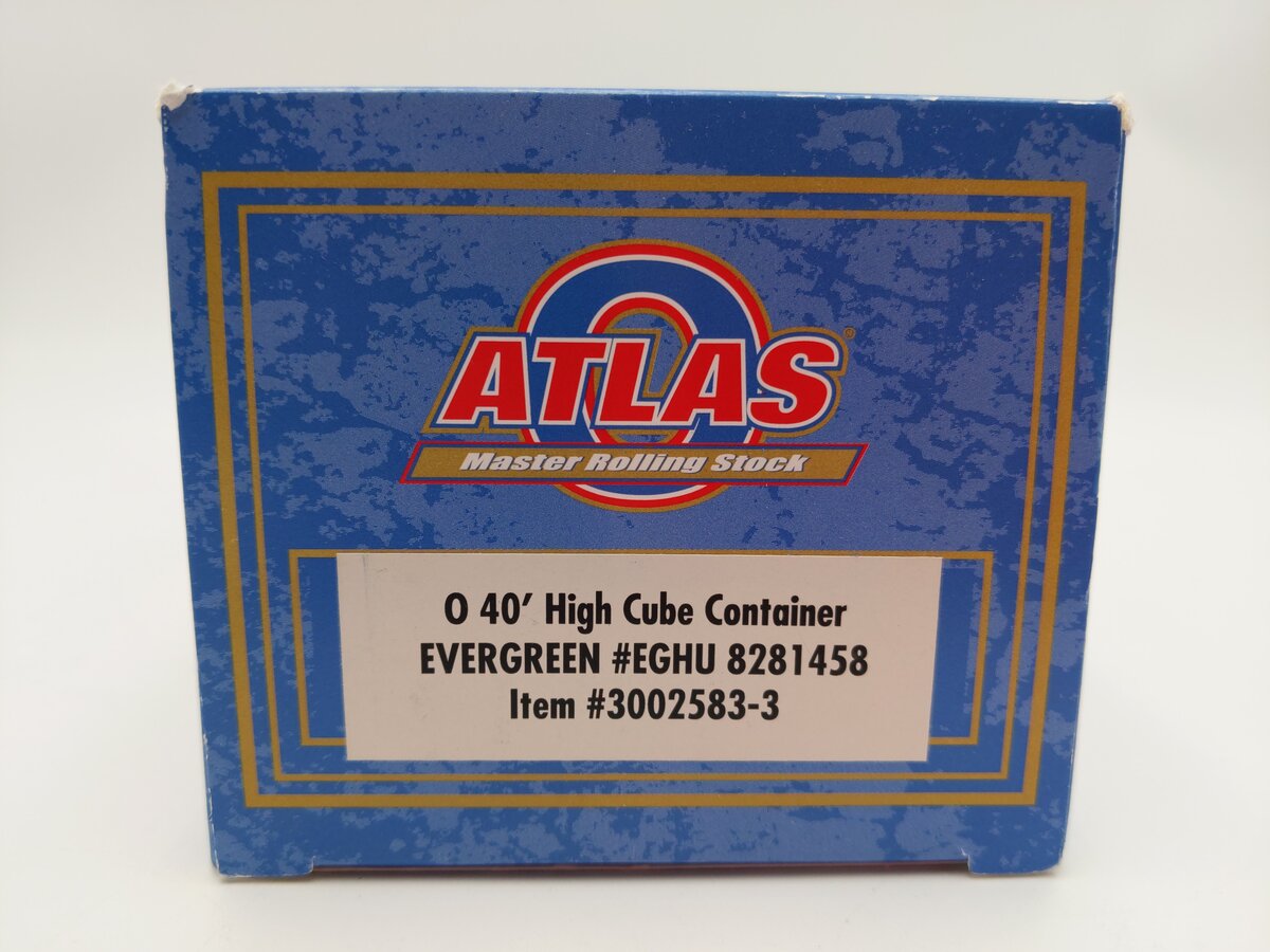 Atlas 3002583-3 O Scale Evergreen 40' Hi-Cube Container #8281458 LN/Box