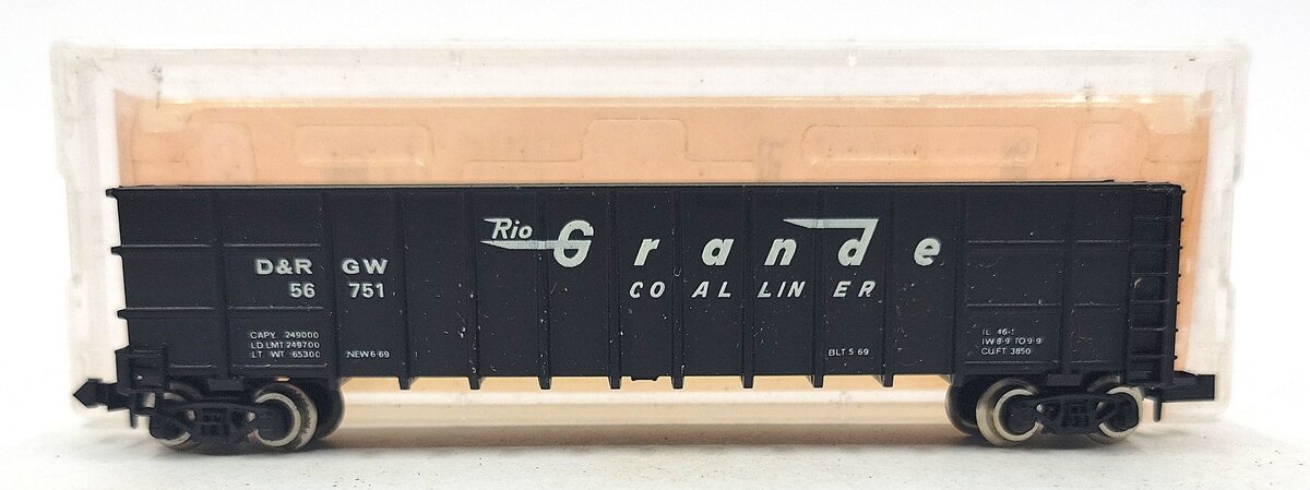 Roundhouse 8103 N Denver & Rio Grande Western Thrall Coal Gondola #56751 LN/Box