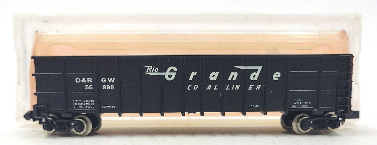 Roundhouse 8103 N Denver & Rio Grande Western Thrall Coal Gondola #56998 LN/Box