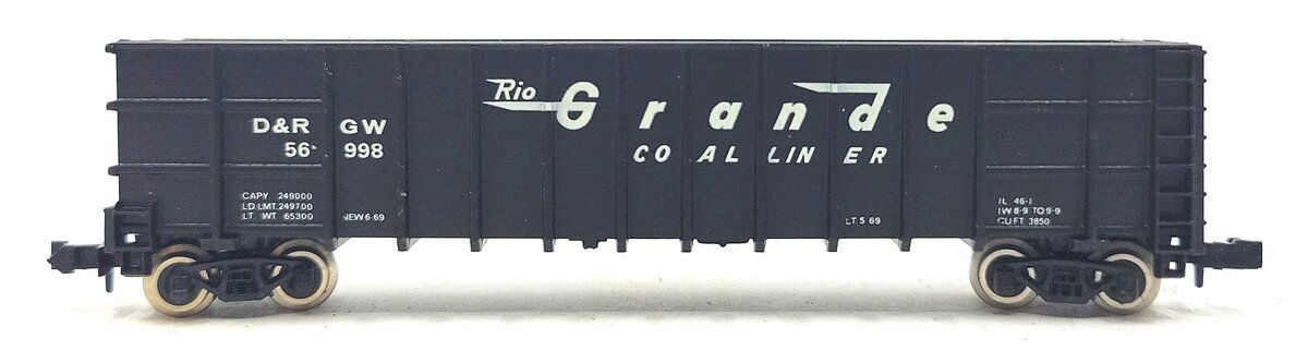 Roundhouse 8103 N Denver & Rio Grande Western Thrall Coal Gondola #56998 LN/Box
