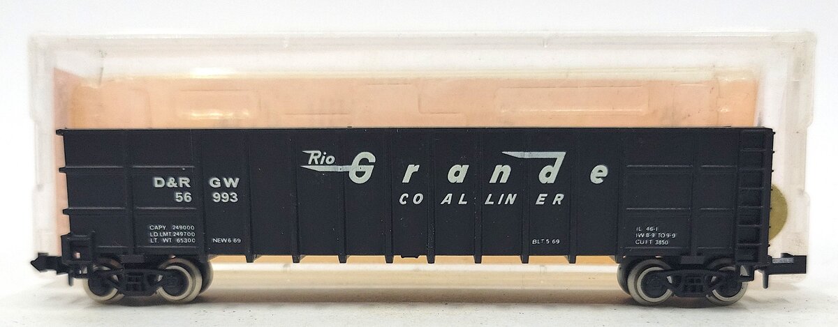 Roundhouse 8103 N Denver & Rio Grande Western Thrall Coal Gondola #56993 LN/Box