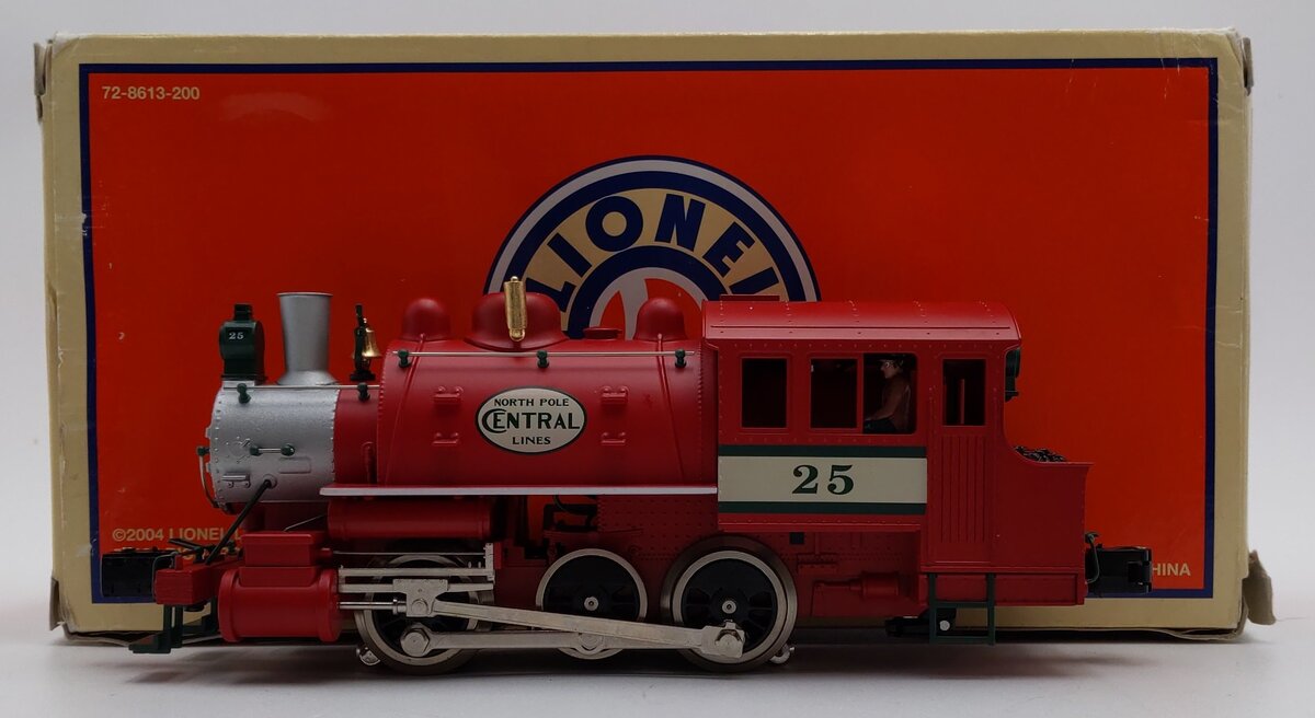Lionel 6-28660 O Gauge North Pole 0-6-0 Dockside Switcher #25 EX/Box