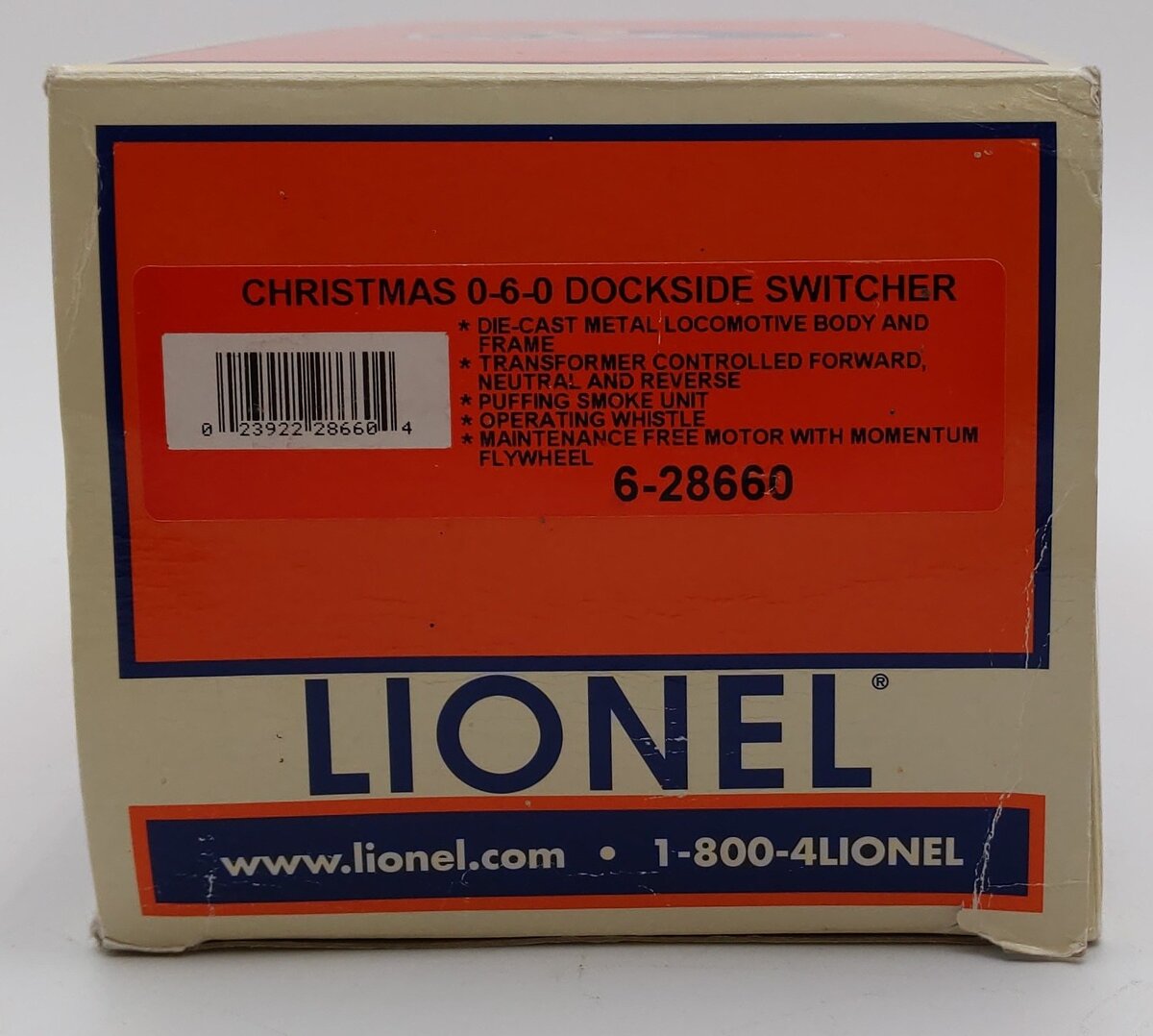 Lionel 6-28660 O Gauge North Pole 0-6-0 Dockside Switcher #25 EX/Box