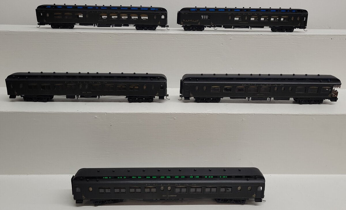Roundhouse HO Assorted Pullman Passenger Cars [5] VG