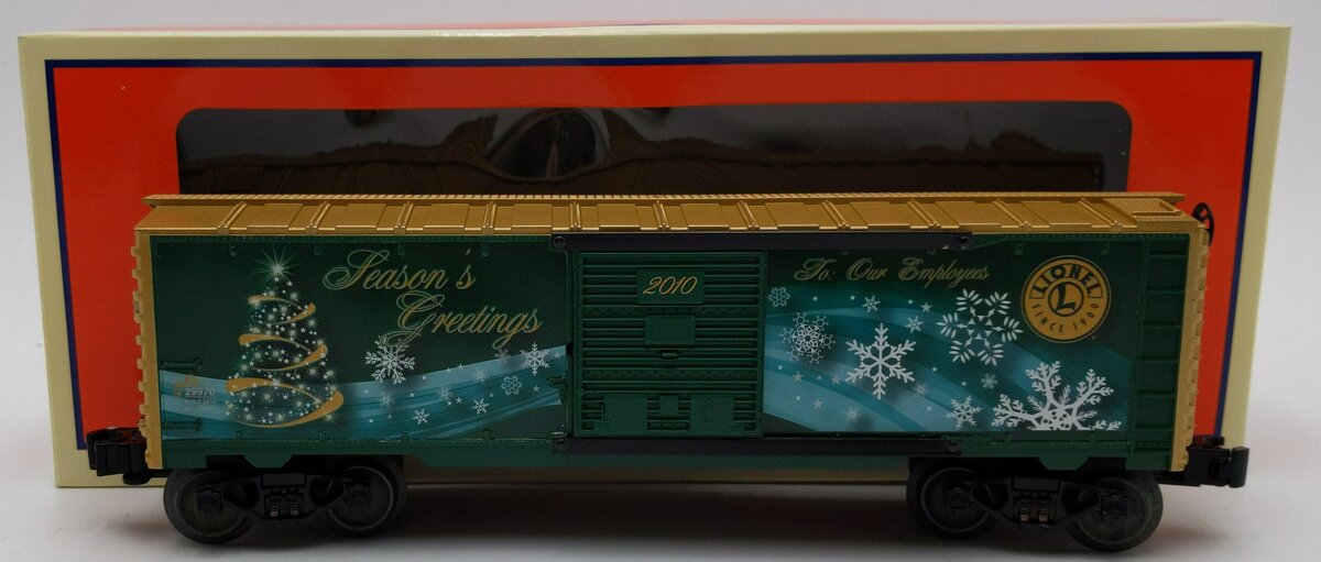 Lionel 6-29970 O Gauge 2010 Employee Christmas Boxcar MT/Box