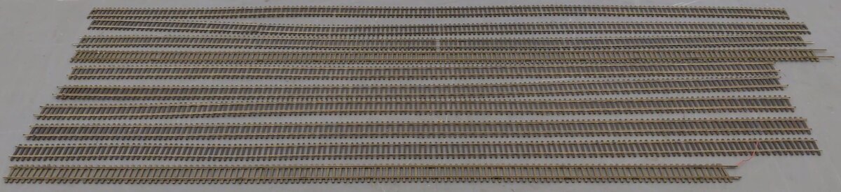 Flex-Track HO Scale Track Code 70 Assorted Straight Track Sections [10] VG