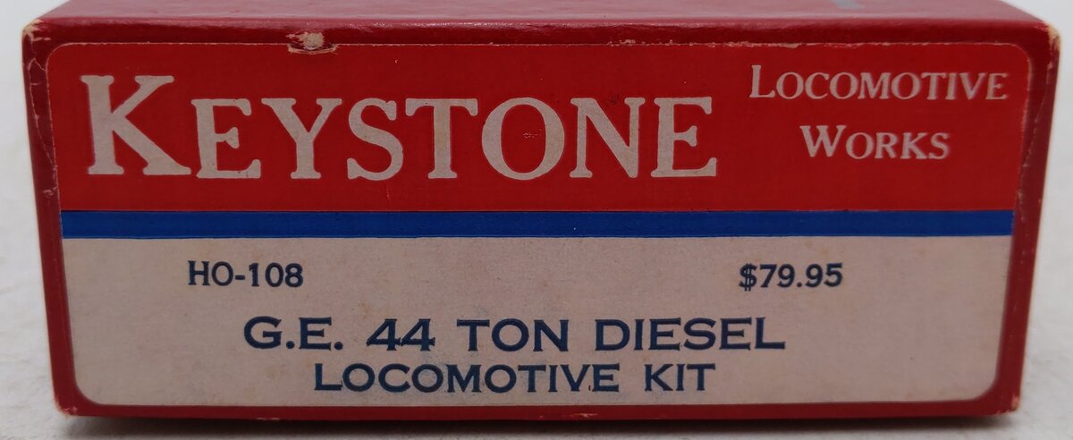 Keystone Locomotives HO-108 44 Ton Diesel GE Brass Diesel Locomotive/Box