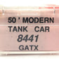 Roundhouse 8441 N Scale GATX 50' Modern Tank Car Kit #52609 EX/Box