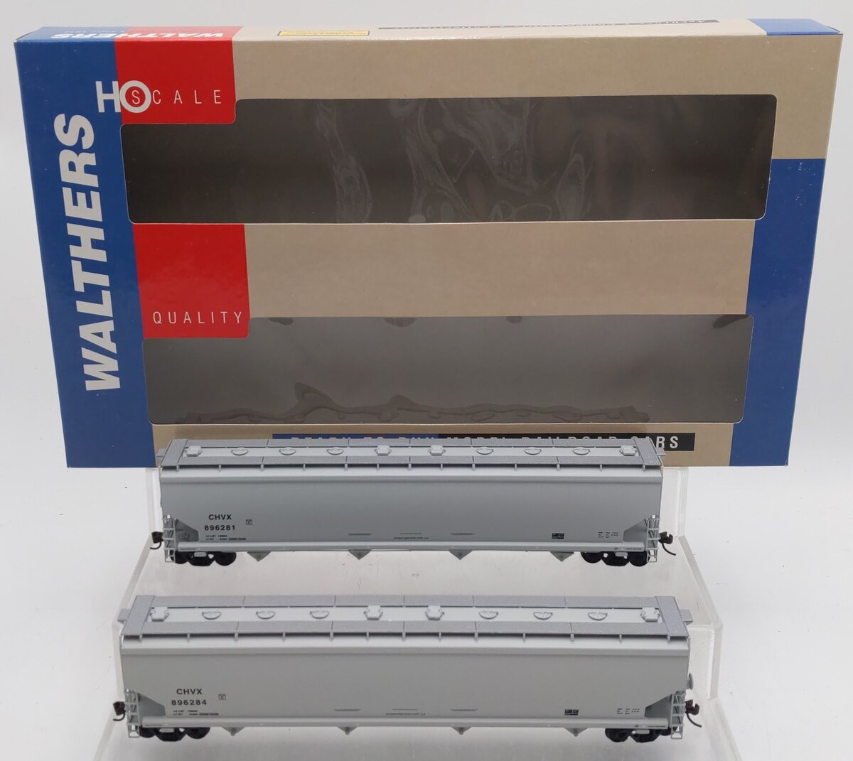 Walthers 932-27154 HO National CHVX Plastic Hoppers (Pack of 2) EX/Box