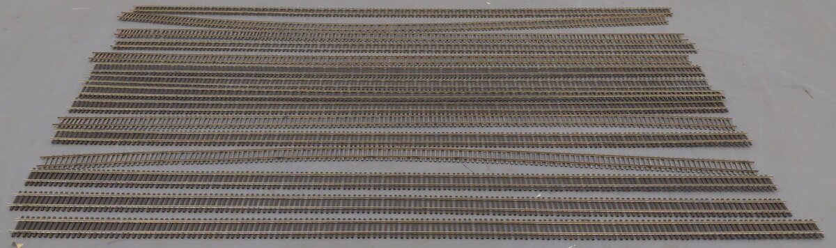 Flex-Track HO Scale Track Code 70 Assorted Straight Track Sections [15] VG