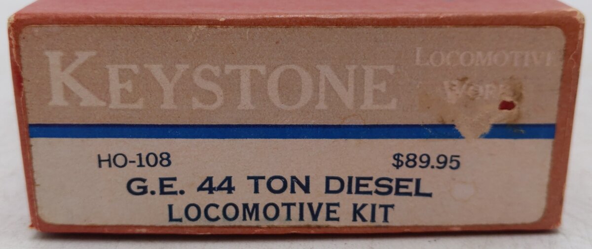 Keystone Locomotives HO-108 44 Ton Diesel GE Brass Diesel Locomotive/Box
