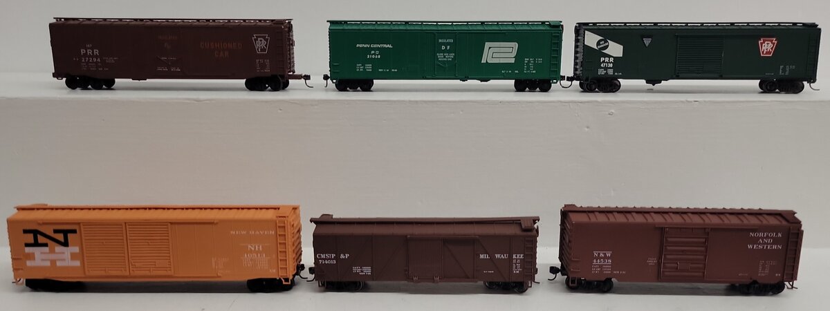 Roundhouse HO Assorted Freight Cars #47130,21068,40513,27294,44538,714013 [6] VG