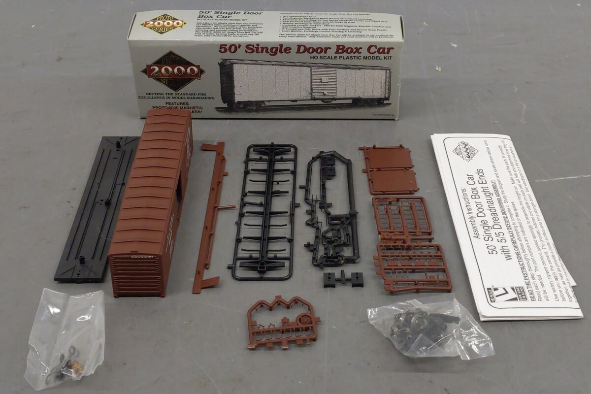 Proto 2000 21795 HO Scale SLSW 50' Single Door Box Car Kit EX/Box