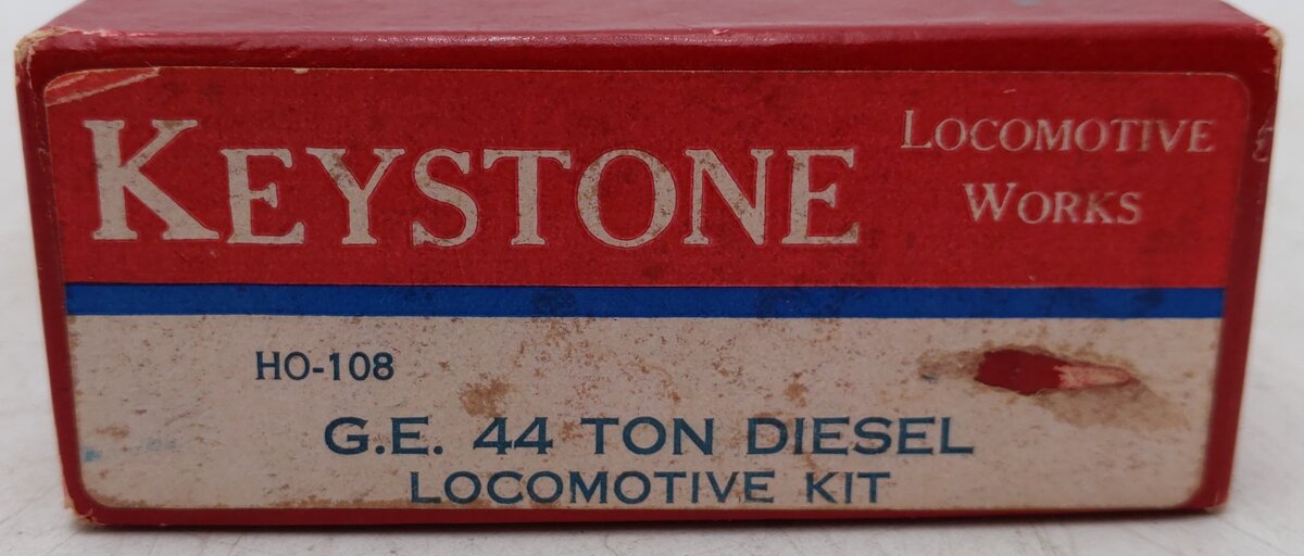 Keystone Locomotives HO-108 44 Ton Diesel GE Brass Diesel Locomotive/Box